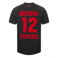 Billiga Bayer Leverkusen Edmond Tapsoba #12 Hemma fotbollskläder 2023-24 Kortärmad